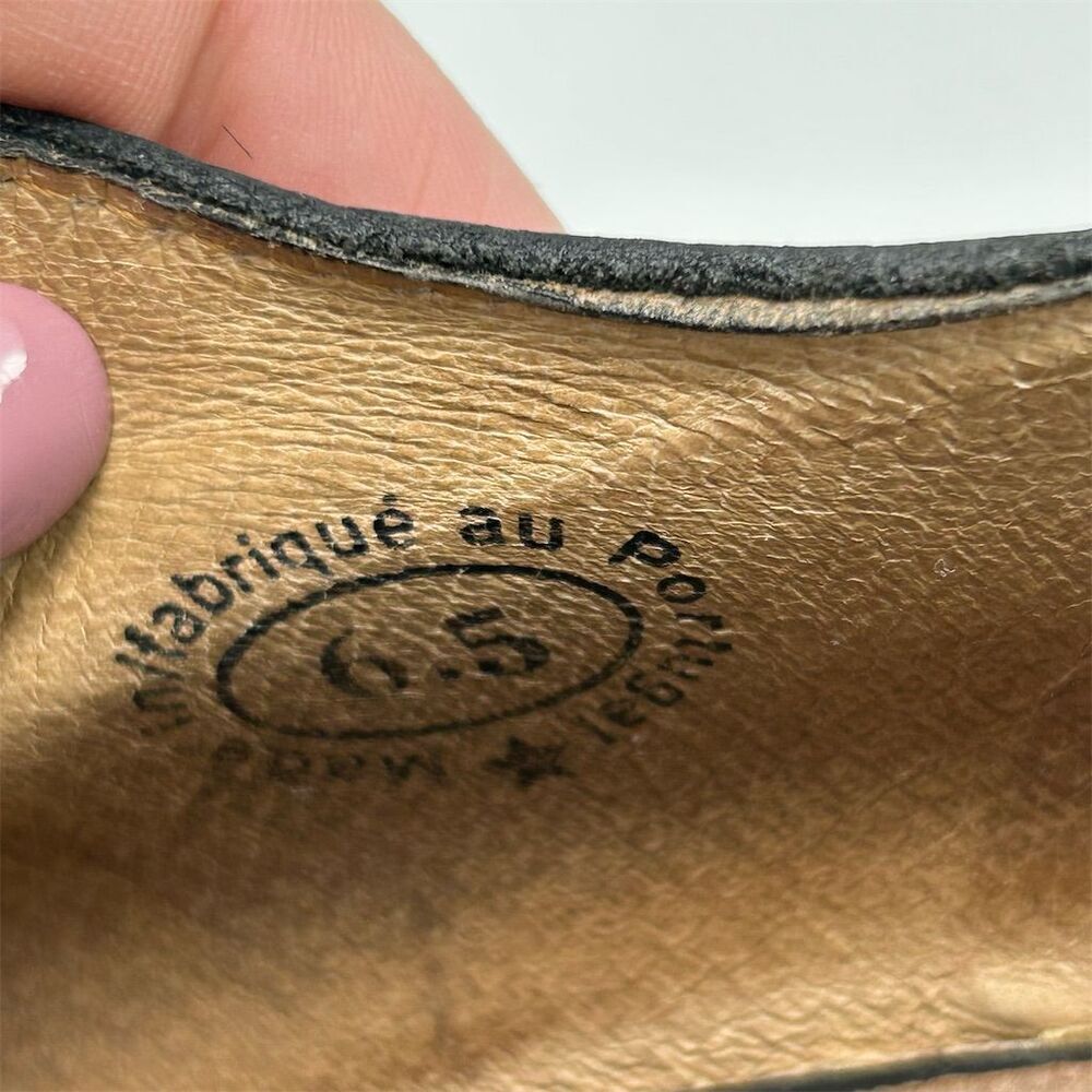 John Fluevog Women's Black Leather Lace-Up Heels Size 6.5 Formal Shoes Dressy - Picture 15 of 15